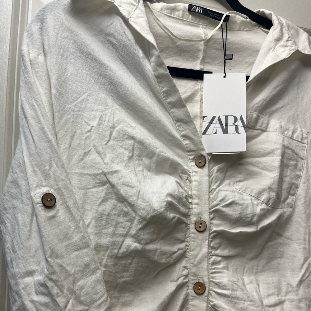 Zara Button Down Dress - Picture 4 of 8